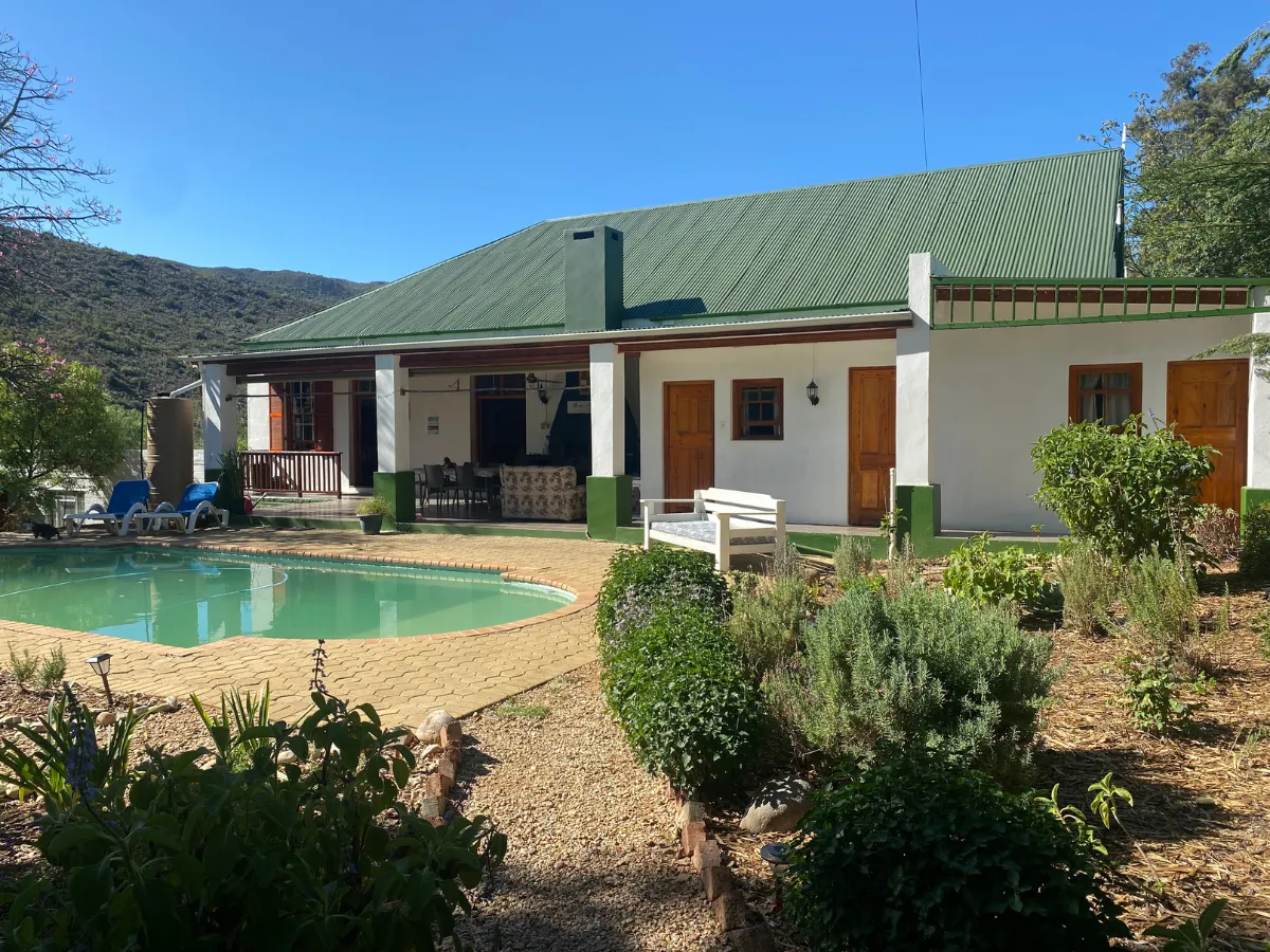 Main house accommodation at Emma’s Place in De Rust Klein Karoo